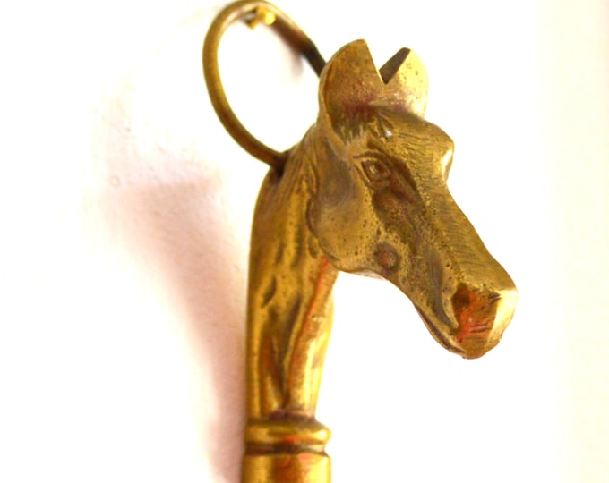 Vintage Hanging Brass Horse / Vintage Brass Horse Ornament / 1950's Mid Century Vintage Antique