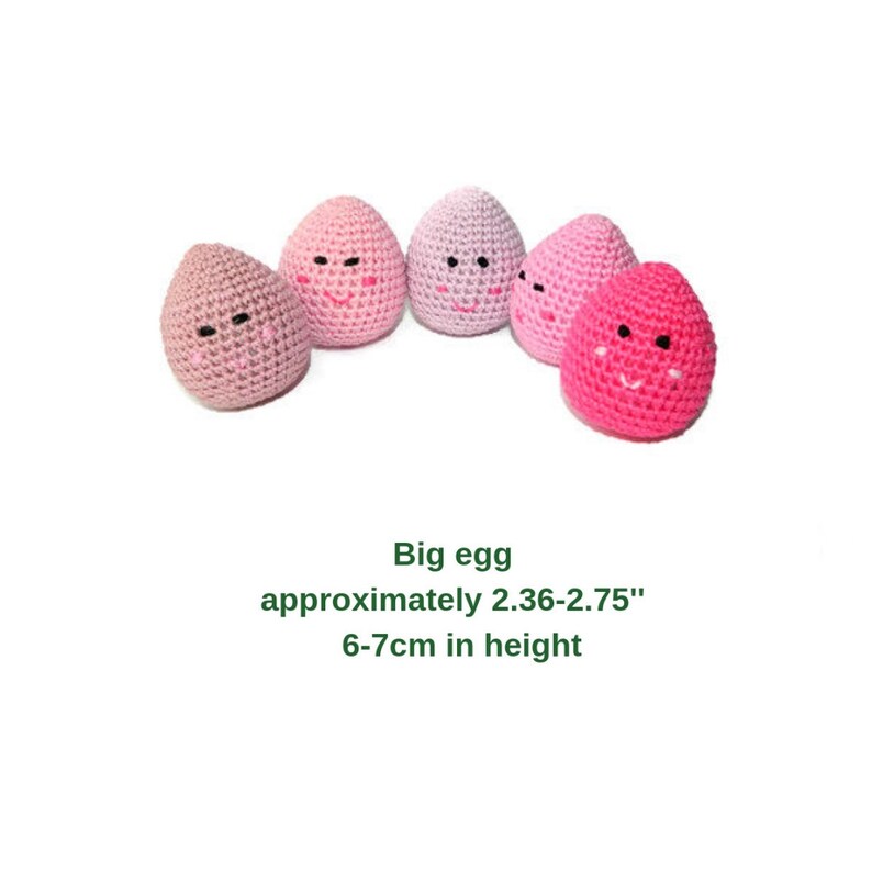 5pcs Crochet Easter Eggs Baby Easter Basket Stuffers For Girls Etsy