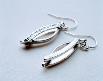 Textured earrings silver, textures earrings,  Earrings textured, sterling  Silver earrings, simple, handmade, silver earrings patina,