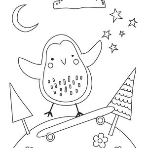 Kids Colouring In Sheets, Kids Activity, Coloring Pages, Kids Wall Art, Kids Room Decor, Fun Animals Printable Instant Download image 2