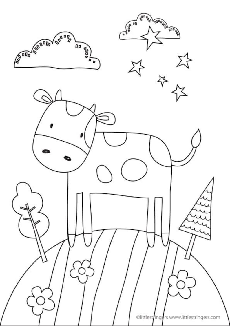 Kids Colouring in Sheets, Kids Activity, Coloring Pages, Kids Wall Art