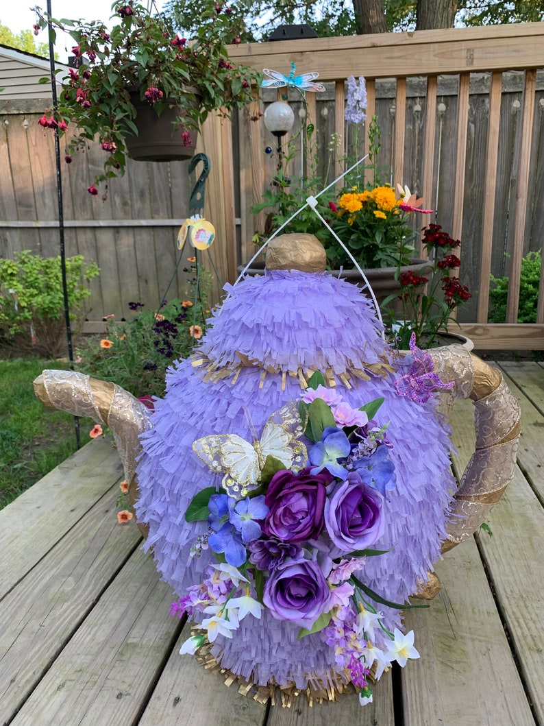 Custom Pinata OOAK Pinata Teapot Pinata Tea Party Fairy Etsy