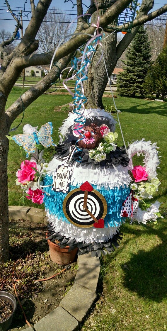 Alice pinata, tea party pinata, bridal shower pinata, fairytale party