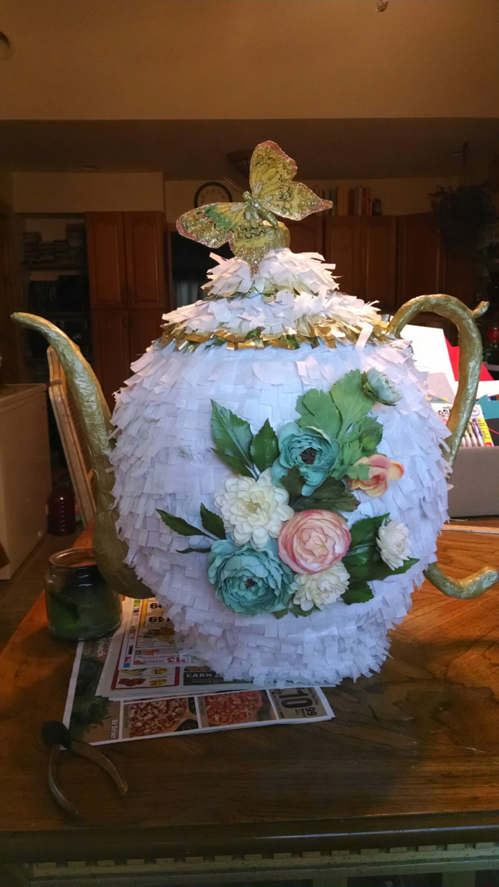Custom Pinata OOAK Pinata Teapot Pinata Tea Party Fairy Etsy