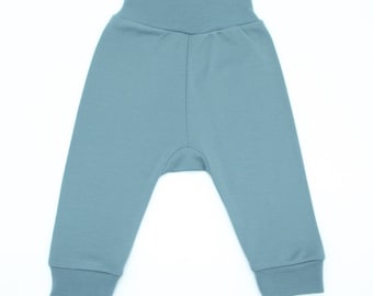 Free shipping/Baby harem merino wool pants/toddler cuff pants/unisex harem pants/ gender neutral clothing