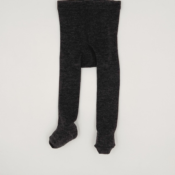 NEW!!! Dark gray wool Baby tights/merino wool pantyhose/