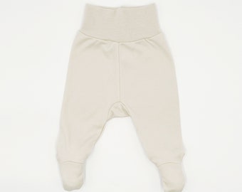 Free shipping/Baby footed merino wool harem pants/baby pants with feet/ unisex harem pants/gender neutral clothing