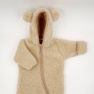 Baby merino wool coverall/baby winter romper/ baby outdoor romper/ baby merino wool outwear