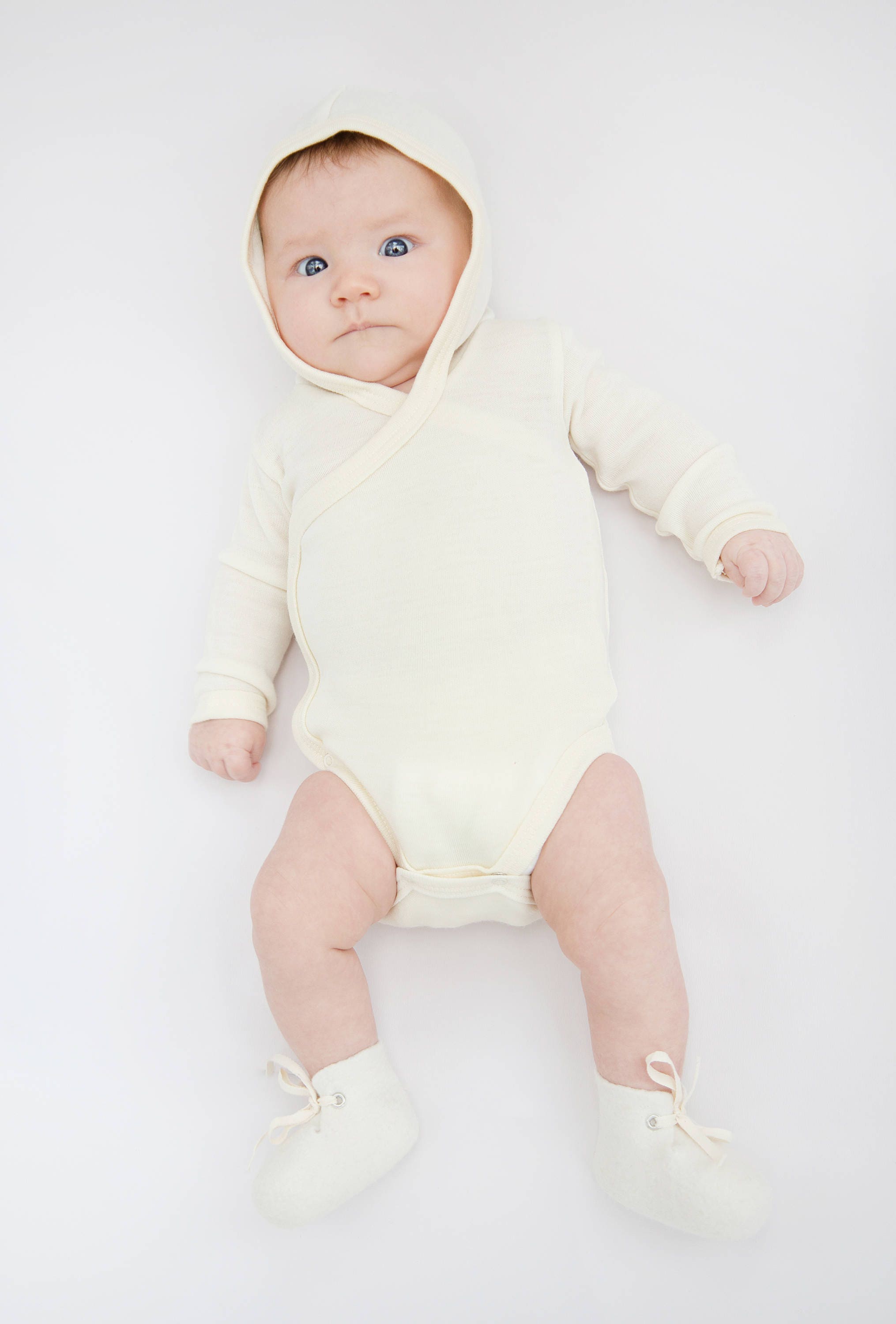 NEW Baby Merino Wool Bodysuit With a Hoodie Merino Jumpsuit/ - Etsy