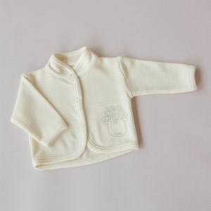 Merino wool baby jacket/newborn baby woollen jacket 画像 1