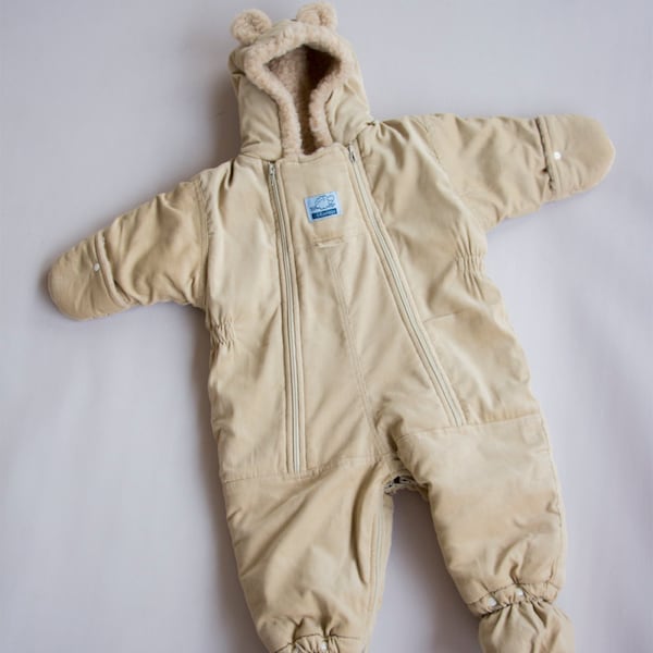 Teddybärenschlafsack/Babyschlafsack aus Merinowolle/Overall aus Merinowolle bay