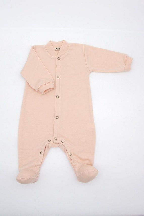 Merino Wool Romper Woollen Baby Romper baby Overall baby Long Sleeve Onesie winter Coverall wool Romper With Feet Etsy UK
