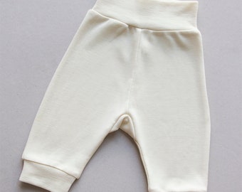 Free shipping/Baby harem merino wool pants/toddler cuff pants/unisex harem pants/ gender neutral clothing/DR-222