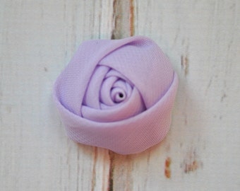 5pc Lavender Chiffon Rosette - 1.5" inch chiffon rose flowers