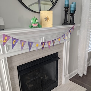 Tangled / Rapunzel Best Day Ever Mini Table Banner - Choose Colors