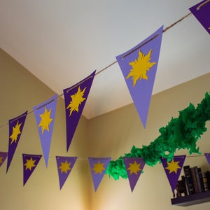 Tangled Flag Banner - Custom Cut - Customizable Sizes and Colors