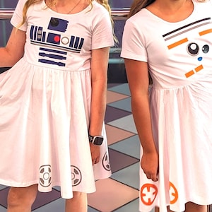 BB-8 Star Wars Dress or Shirt Pattern - SVG DXF jpg Instant Download (Silhouette, Cricut)