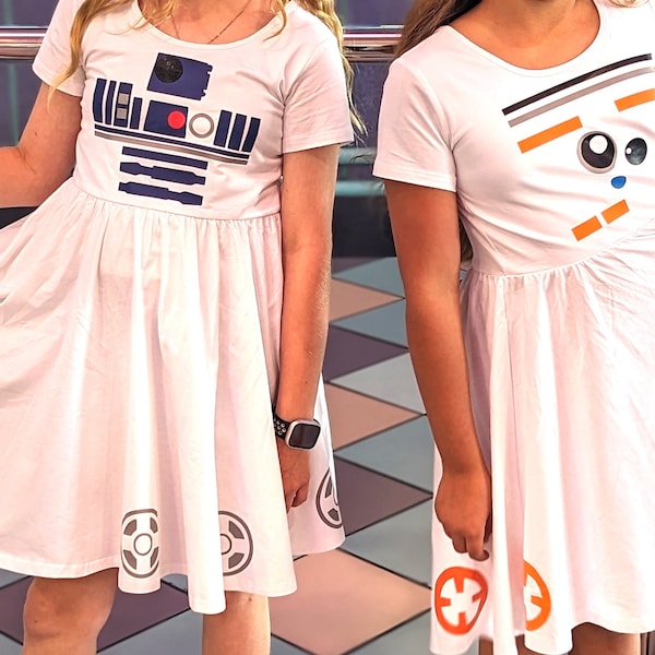 R2D2 Star Wars Dress or Shirt Pattern - SVG DXF JPG Instant Download (Silhouette, Cricut)