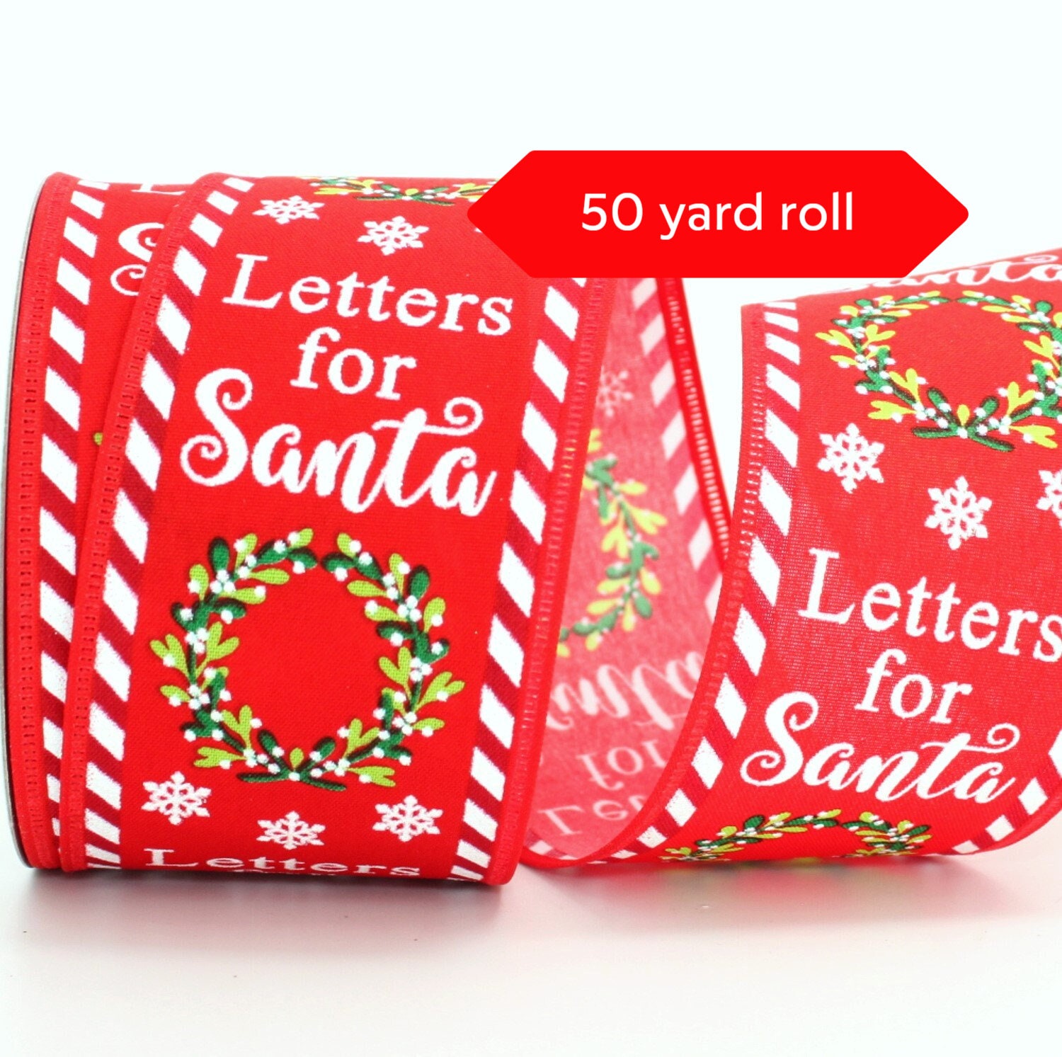 2.5 Letters for Santa Mailbox Ribbon (50 Yards)