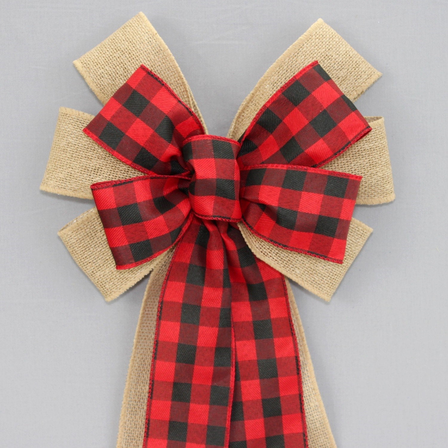 buffalo plaid burlap