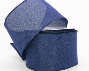 1.5, Navy Blue RG121119 Expressions Solid Wired Edge Ribbon 10 Yards