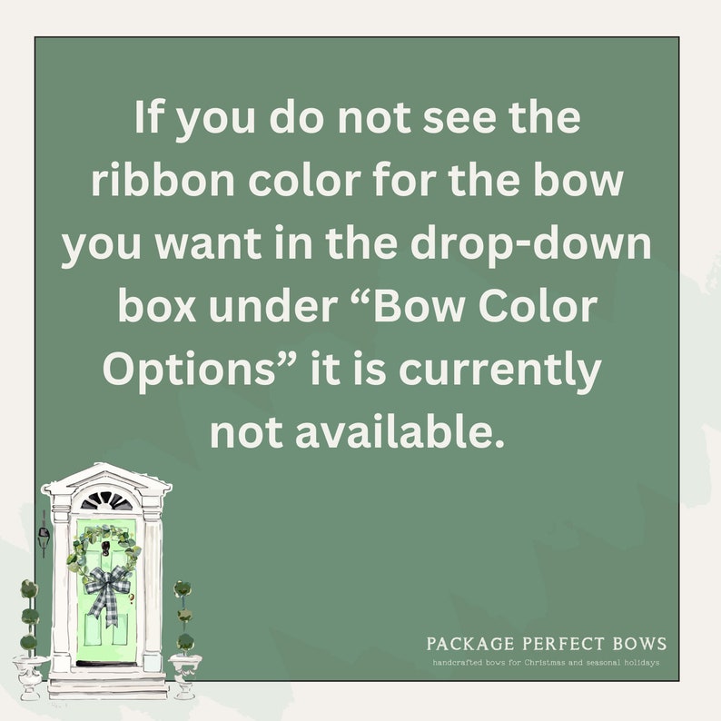 a picture of a green door with the words if you do not see the ribbon
