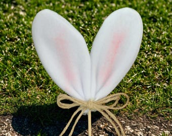 24 Bunny Ear Easter Picks - White Bunny Ears