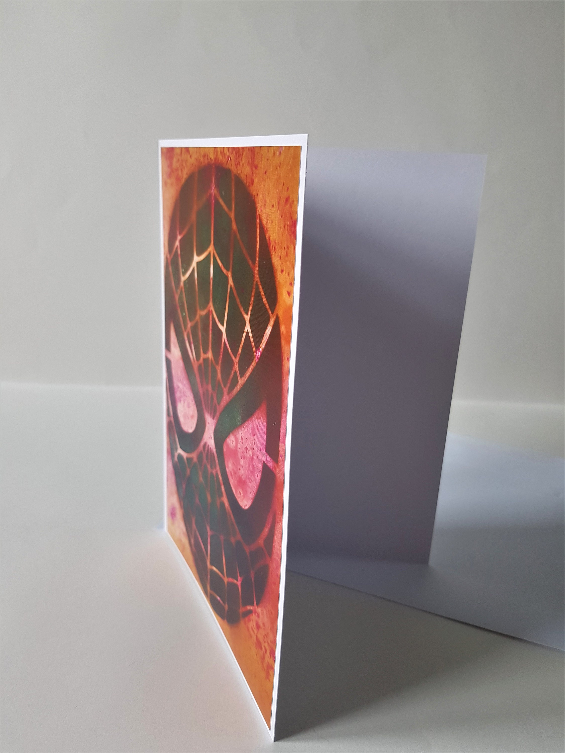 Spiderman Karte Spiderman Style Karte Karte Spray Paint | Etsy