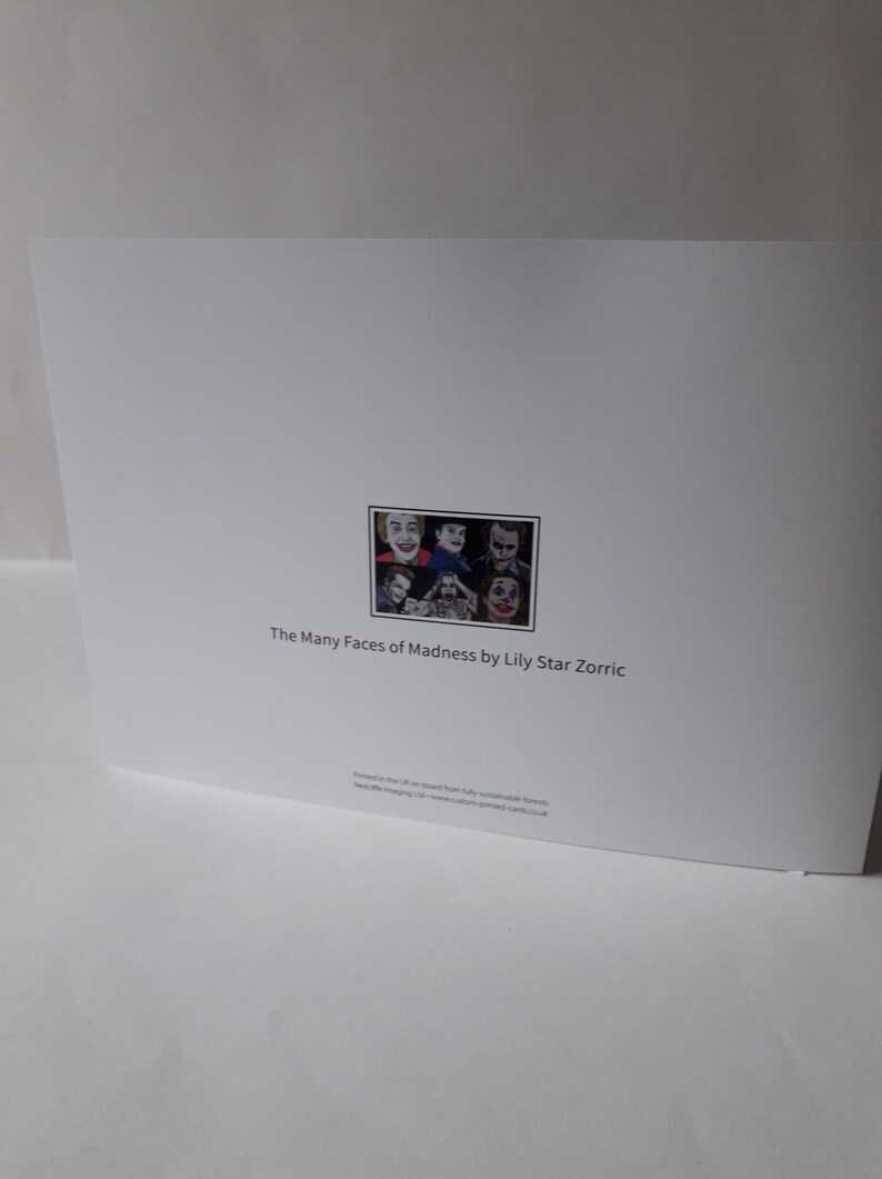 joker greetings card dc joker heath ledger joker joaquin