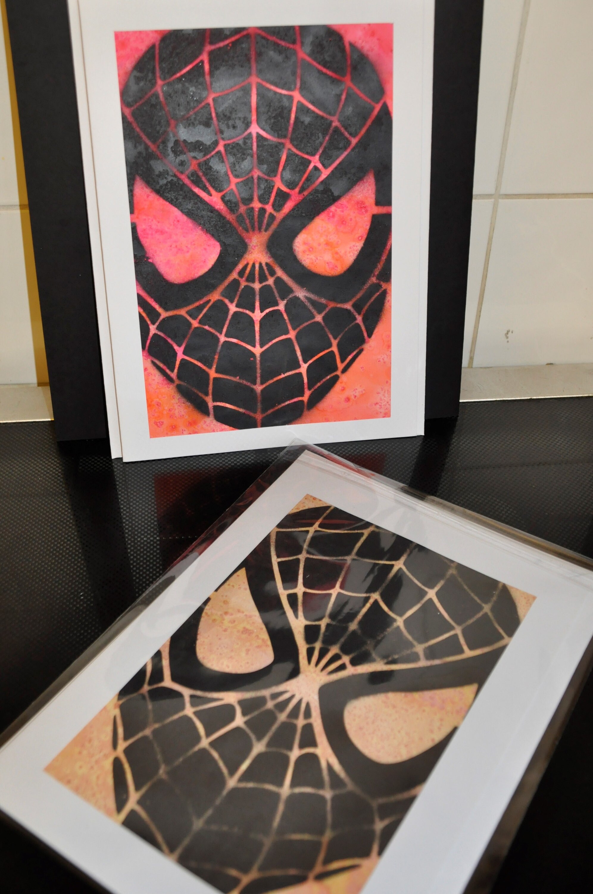 Spiderman Karte Spiderman Style Karte Karte Spray Paint | Etsy