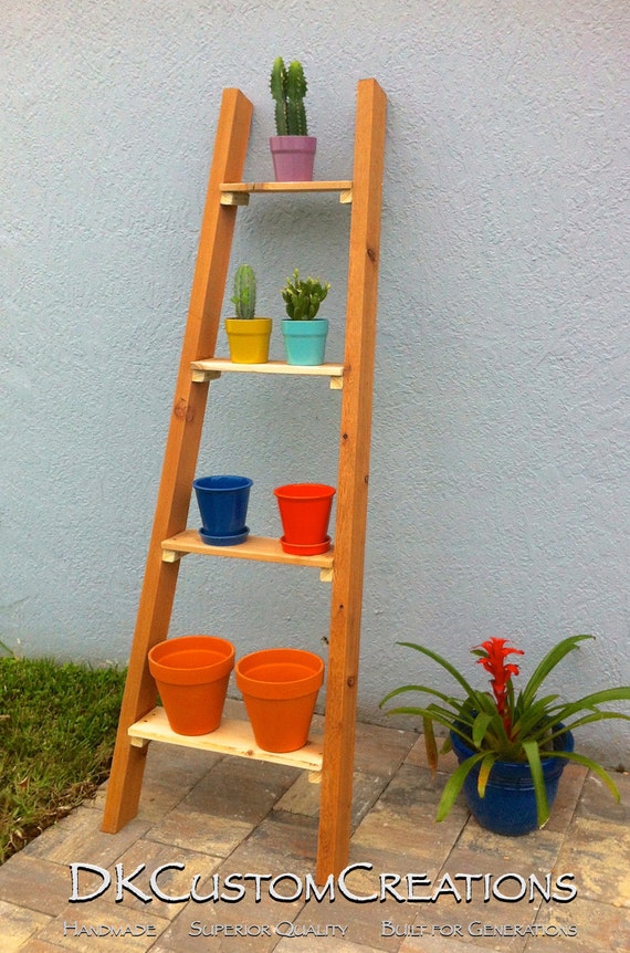 Items similar to Garden Ladder for plants. 100 handmade cedar