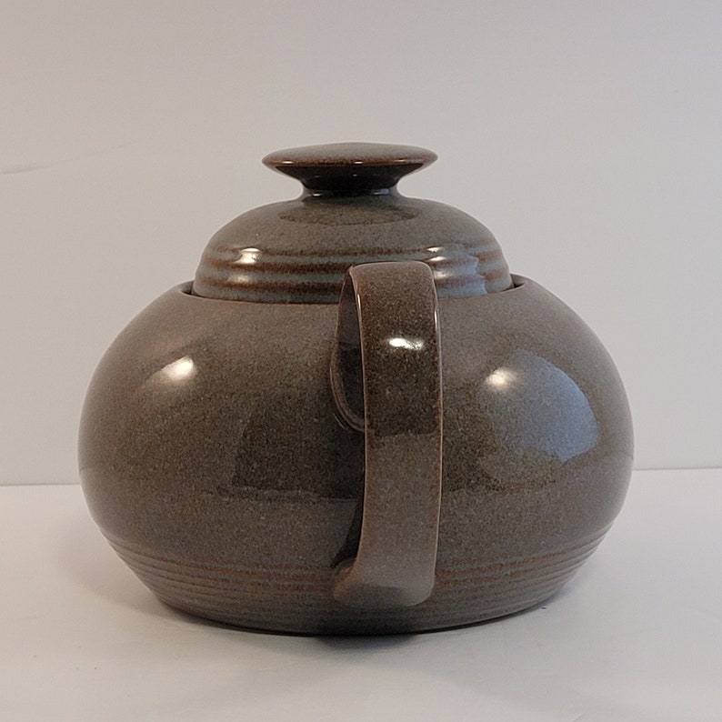 Denby Teapot Greystone Handcrafted 1960s Discontinued Etsy