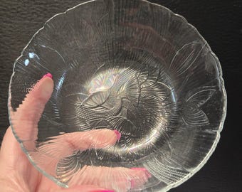 Arcoroc Canterbury Crocus Glass Bowls (Made in France)