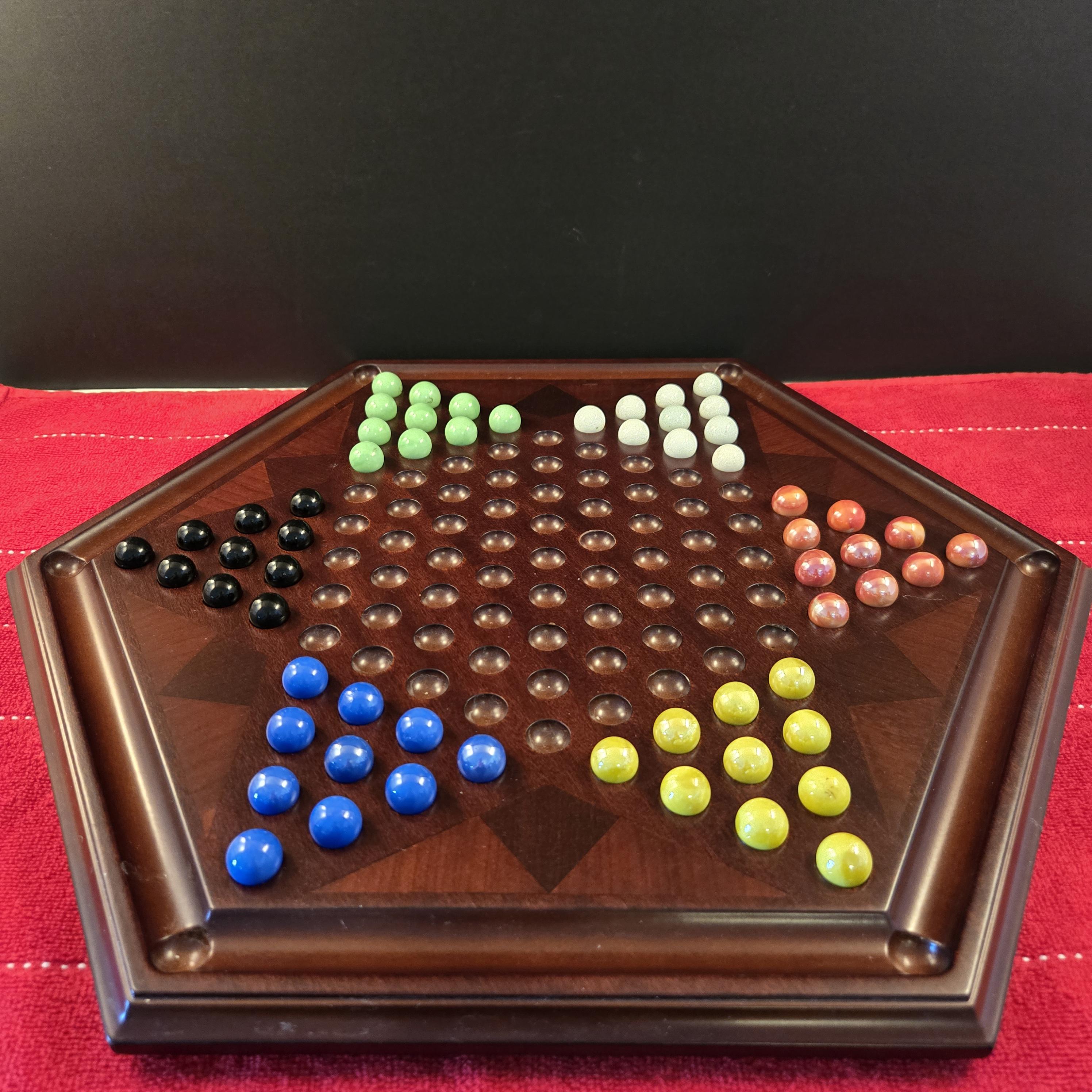 RARE Bombay Company Complete Chinese Checkers Game With Original