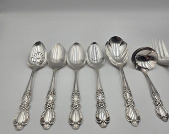 Coffret De Couverts 83 Pièces 1847 Rogers Bros - Argenté, Métal, Fourchettes Dessert