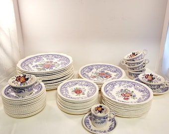 Plats vintage Copeland Spode Mayflower - Différentes tailles - Dîner - Déjeuner - Salade - Dessert - Apéritif - Snack