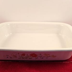 Vintage 1970s Pyrex Corning Ware 14 inch Wildflower Roaster-Lasagna Pan