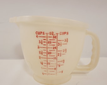Vintage TUPPERWARE #500 Mix N Store 8 Cup 2 Qt Measuring Bowl Pitcher No  Lid