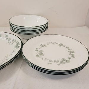 Corelle Callaway Ivy - Teteras, tazones para cereales, platos y tazas