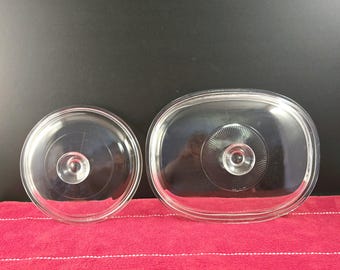Vintage Pyrex Glass Replacement Lid: Oval or Round