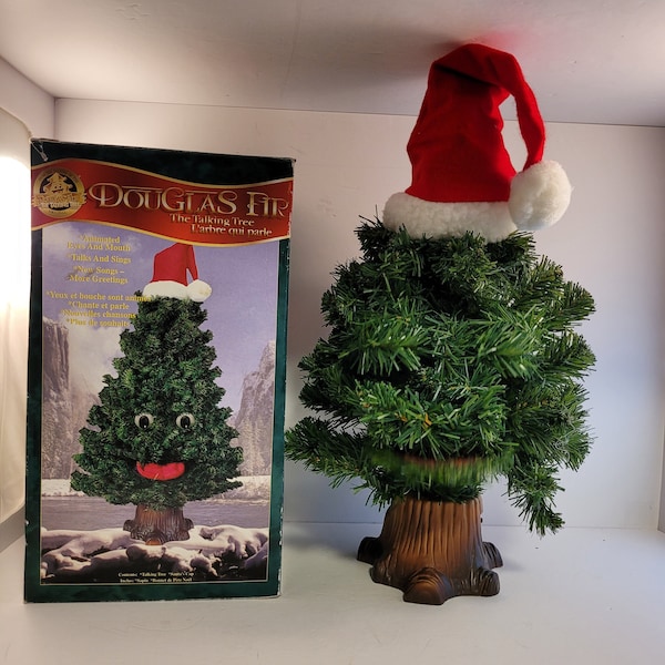 Douglas fir christmas tree singing