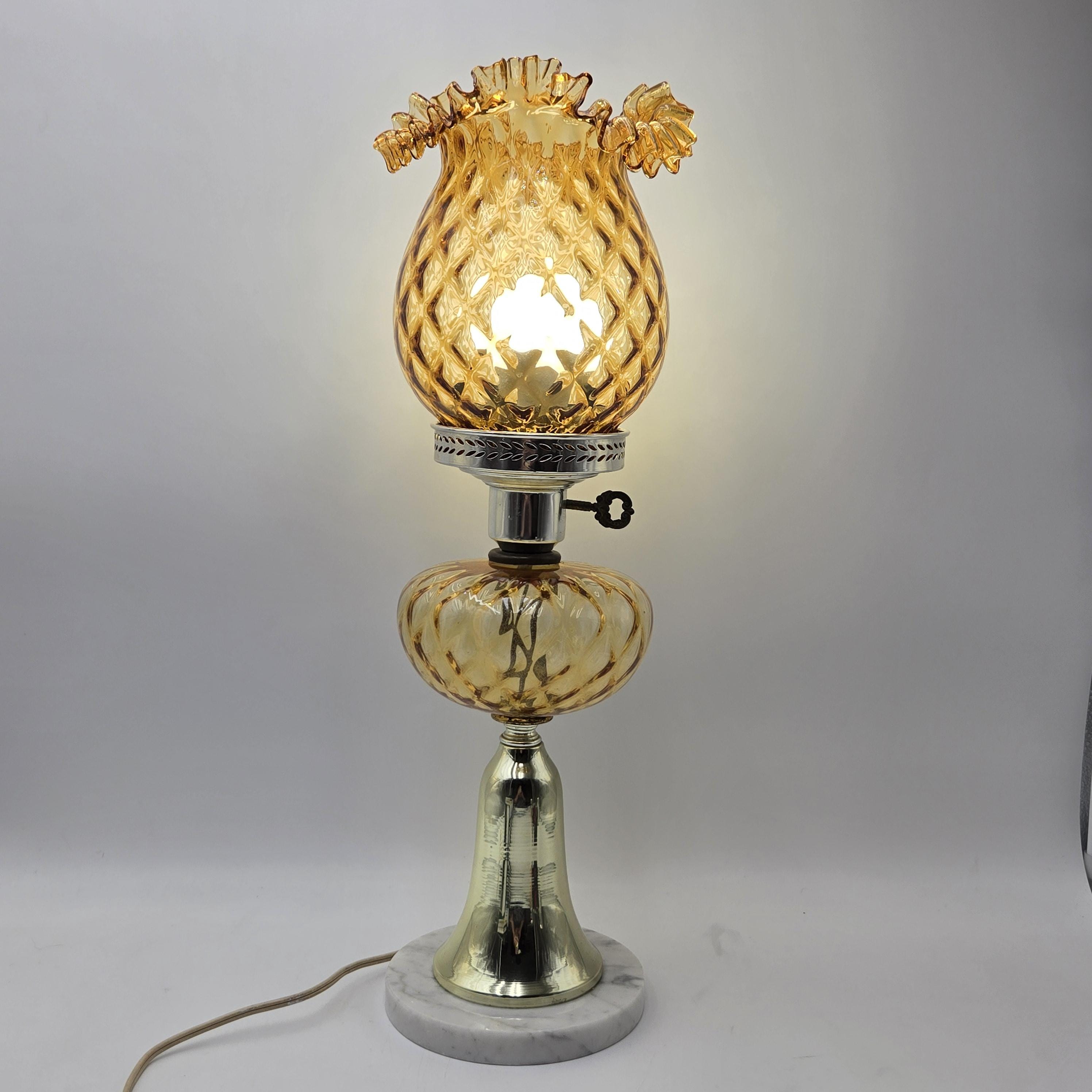 Amber Hurricane Lamp Quilted - Etsy