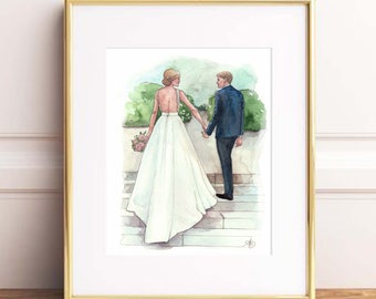 Custom Wedding Couple Print