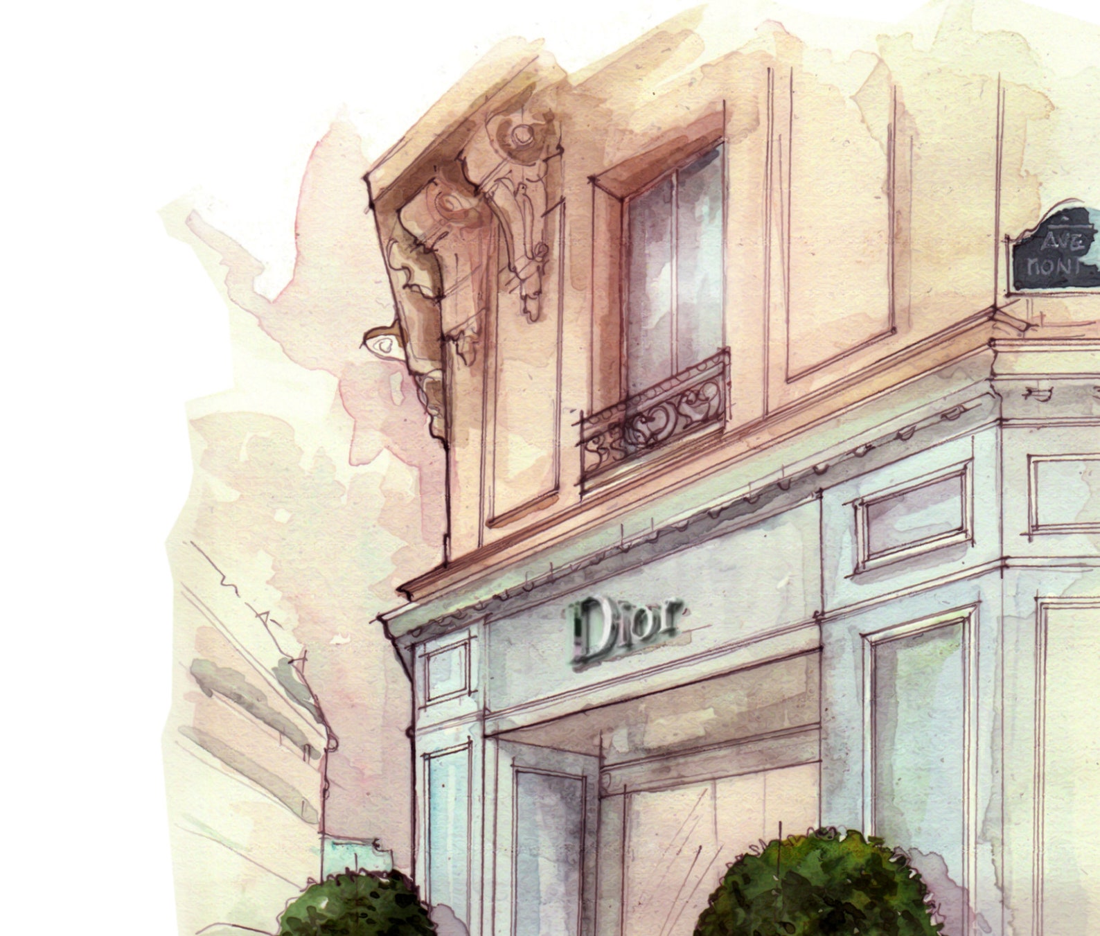 Fashion Art Print Paris Boutique Etsy