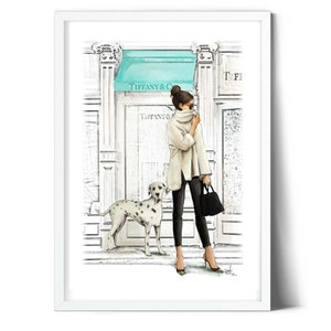 Stampa illustrazione fashion, Dalmata