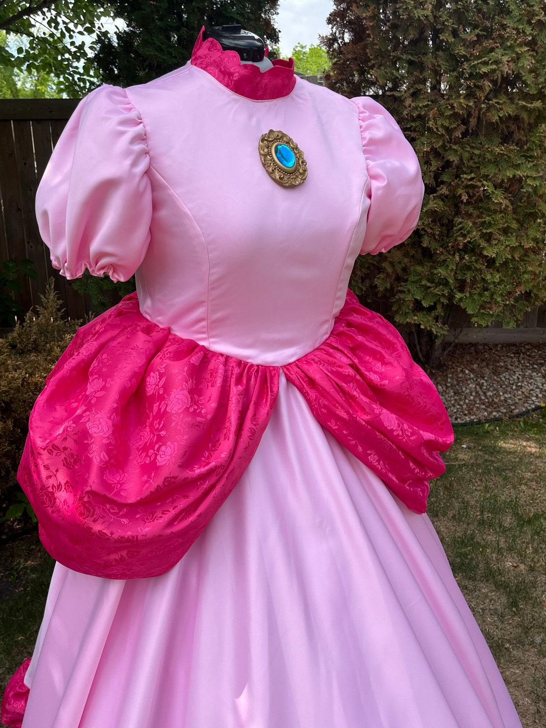 Princess Peach Gown Ready Made Plus Size Etsy