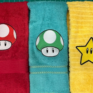 Super Mario Nintendo hand towels