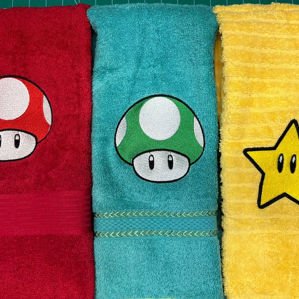 Super Mario Nintendo hand towels