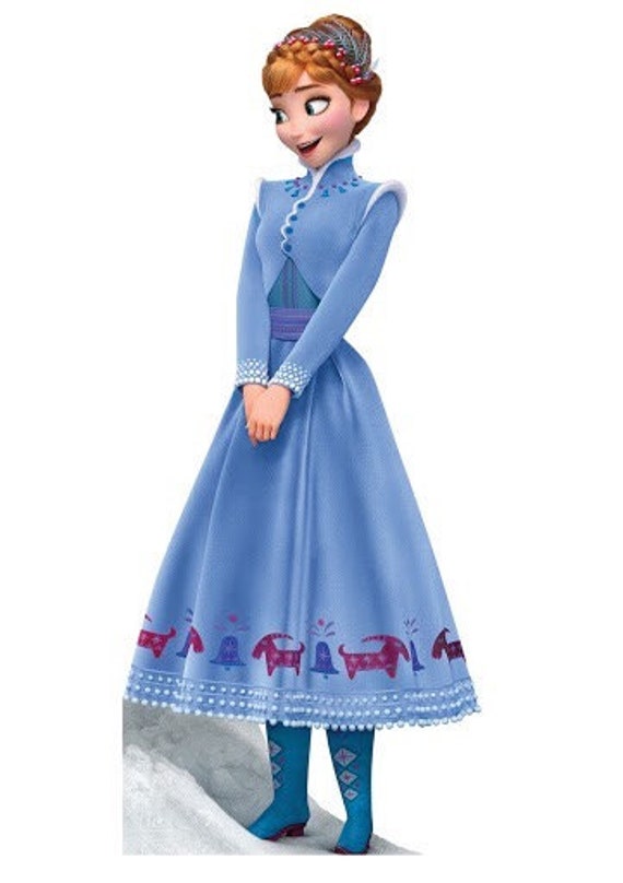 Anna Appliqu Frozen Adventure Dress Gown Embroidery Etsy