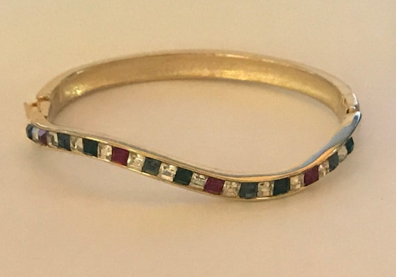 SALE-Multi colored bangle 1980's - image 5